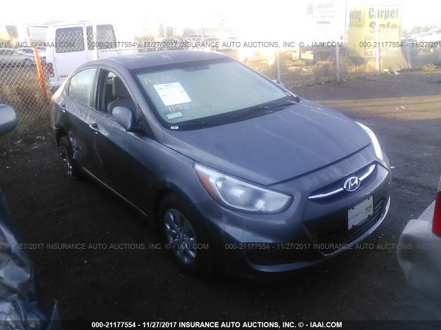 KMHCT4AE0GU010984 - 2016 HYUNDAI ACCENT SE GRAY photo 1