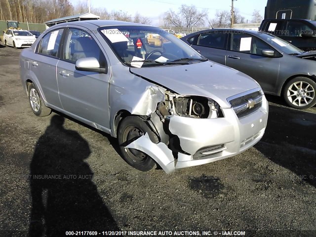 KL1TD56E09B334328 - 2009 CHEVROLET AVEO LS/LT 银色 照片 1