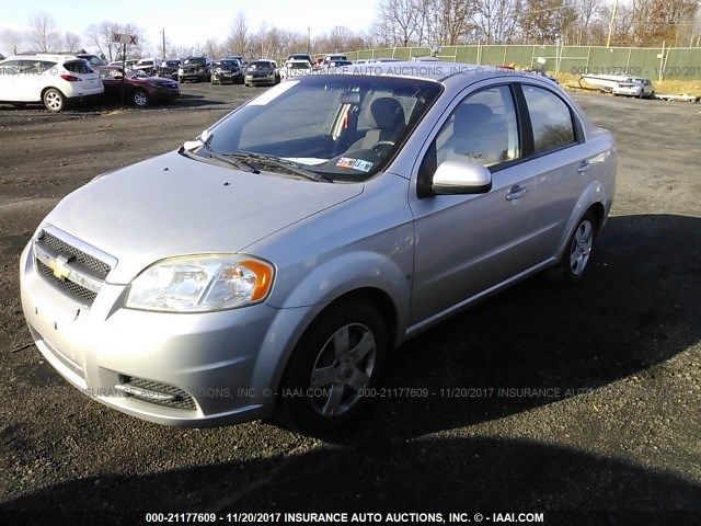 KL1TD56E09B334328 - 2009 CHEVROLET AVEO LS/LT 银色 照片 2