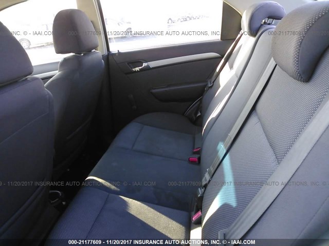 KL1TD56E09B334328 - 2009 CHEVROLET AVEO LS/LT 银色 照片 8