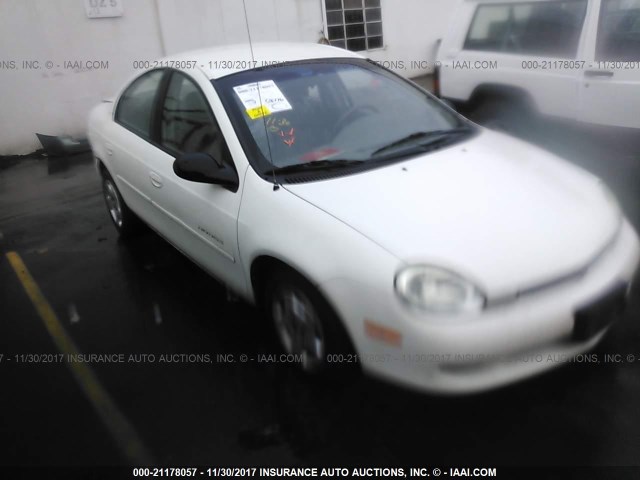 1B3ES46C41D256517 - 2001 DODGE NEON SE/ES WHITE photo 1