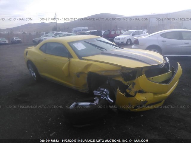 2G1FC1EV6A9175803 - 2010 CHEVROLET CAMARO LT YELLOW photo 1