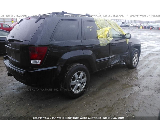 1J8GR48K08C173957 - 2008 JEEP GRAND CHEROKEE LAREDO BLACK photo 4