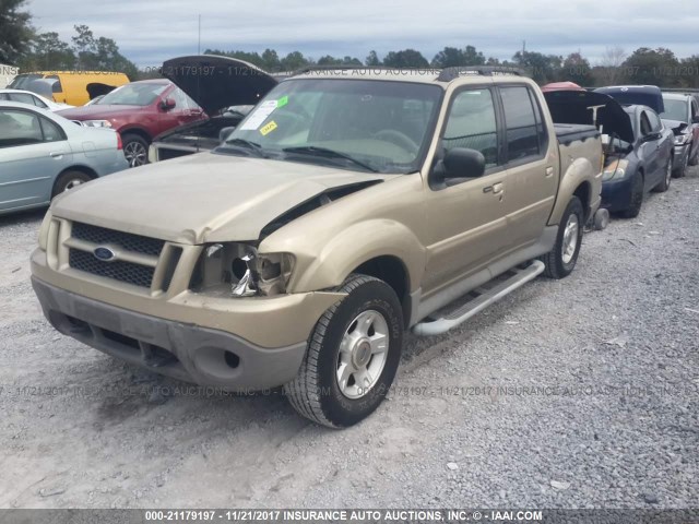 1FMZU67E41UC12888 - 2001 FORD EXPLORER SPORT TR  GOLD photo 2