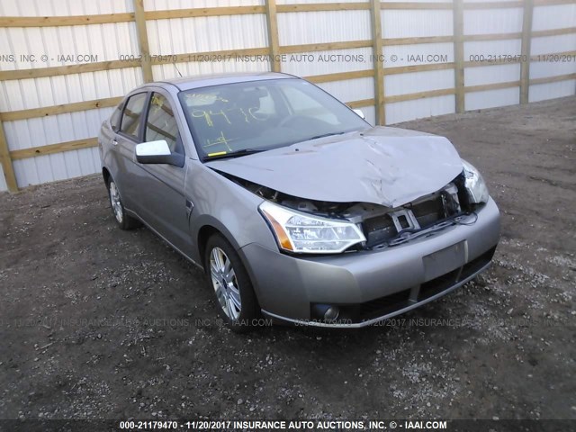 1FAHP35N08W275970 - 2008 FORD FOCUS SE/SEL/SES SILVER photo 1