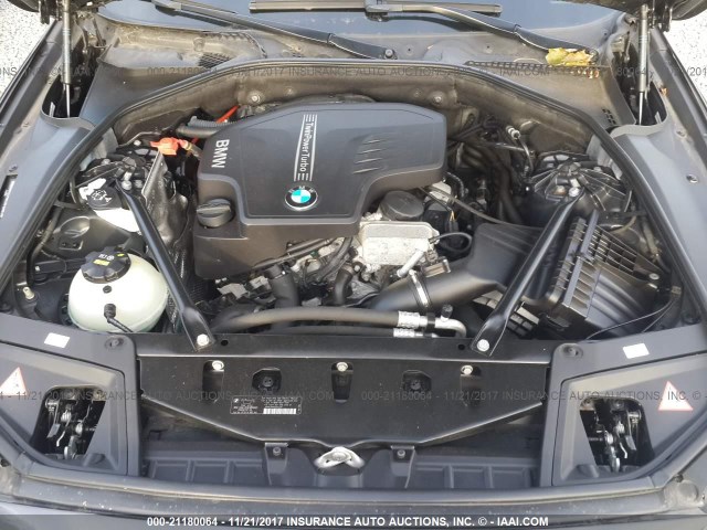 WBA5A7C59ED616862 - 2014 BMW 528 XI GRAY photo 10