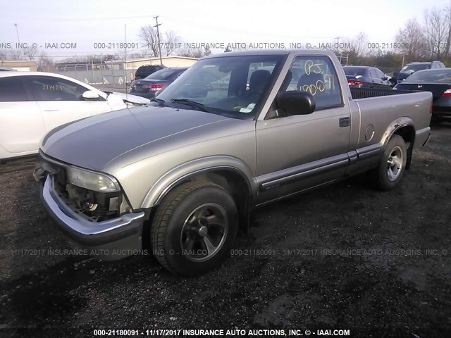 1GCCS1455YK262129 - 2000 CHEVROLET S TRUCK S10 GOLD photo 2