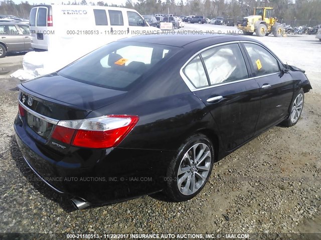 1HGCR2F50EA241609 - 2014 HONDA ACCORD SPORT BLACK photo 4