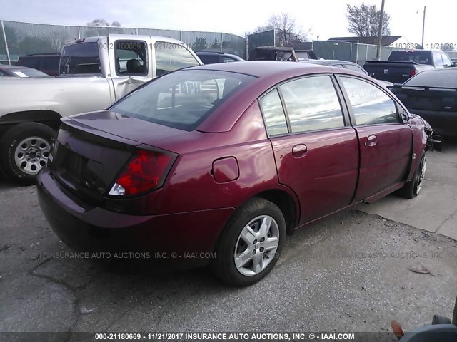 1G8AJ55F96Z181464 - 2006 SATURN ION LEVEL 2 Tünd qırmızı foto 4