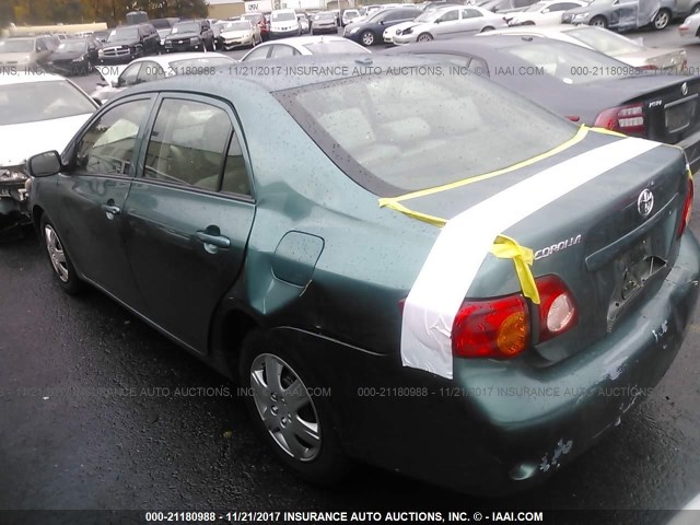 1NXBU4EE0AZ166680 - 2010 TOYOTA COROLLA S/LE/XLE GREEN photo 3