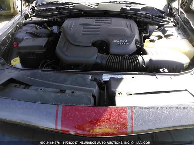 2C3CDYAG8EH269933 - 2014 DODGE CHALLENGER SXT GRAY photo 10