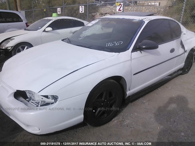 2G1WX12K739126367 - 2003 CHEVROLET MONTE CARLO SS თეთრი ფოტო 2