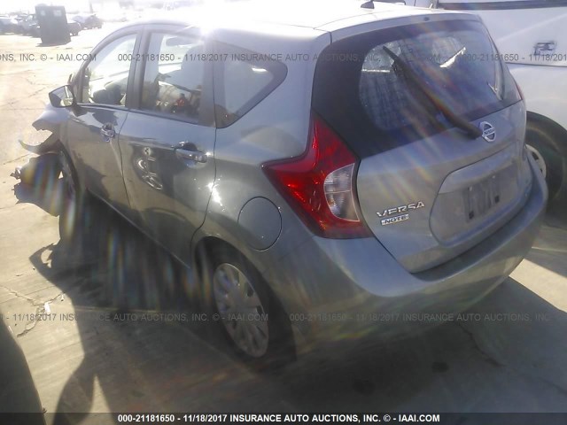 3N1CE2CP5FL424145 - 2015 NISSAN VERSA NOTE S/S PLUS/SV/SL/SR GRAY photo 3