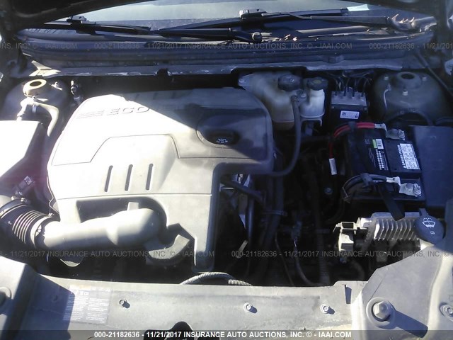 1G1ZE5E04CF107514 - 2012 CHEVROLET MALIBU LTZ 棕色 照片 10