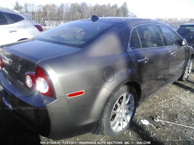 1G1ZE5E04CF107514 - 2012 CHEVROLET MALIBU LTZ 棕色 照片 4