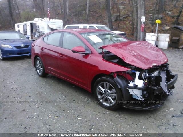 KMHD84LF3HU196467 - 2017 HYUNDAI ELANTRA SE/VALUE/LIMITED RED photo 1