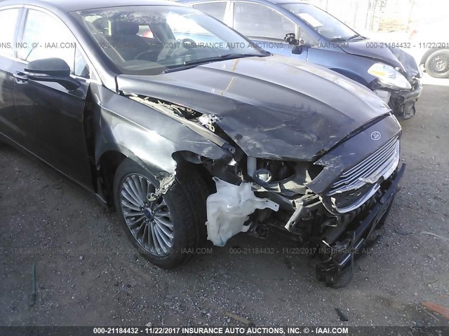 3FA6P0K98DR191552 - 2013 FORD FUSION TITANIUM BLACK photo 6