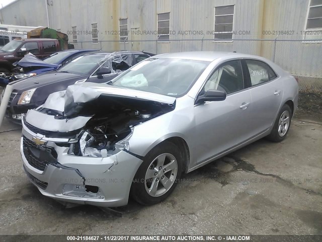1G11B5SL1EF253716 - 2014 CHEVROLET MALIBU LS 银色 照片 2