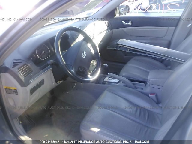 5NPEU46F26H014717 - 2006 HYUNDAI SONATA GLS/LX GRAY photo 5