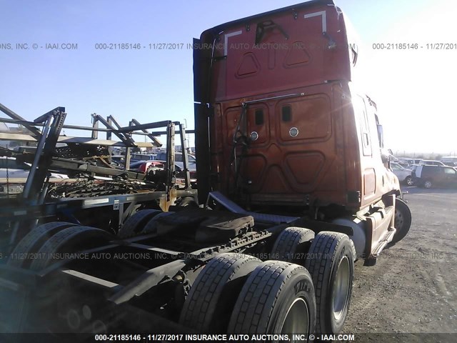 1FUJGLDR4CSBC4105 - 2012 FREIGHTLINER CASCADIA 125  RED photo 4