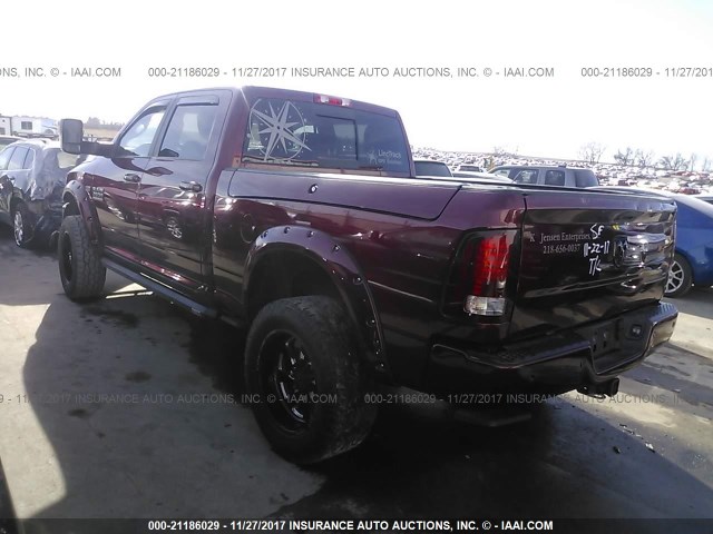 3C6UR5FJ3GG260541 - 2016 RAM 2500 LARAMIE MAROON photo 3