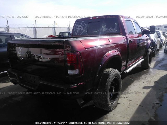 3C6UR5FJ3GG260541 - 2016 RAM 2500 LARAMIE MAROON photo 4