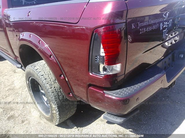 3C6UR5FJ3GG260541 - 2016 RAM 2500 LARAMIE MAROON photo 6