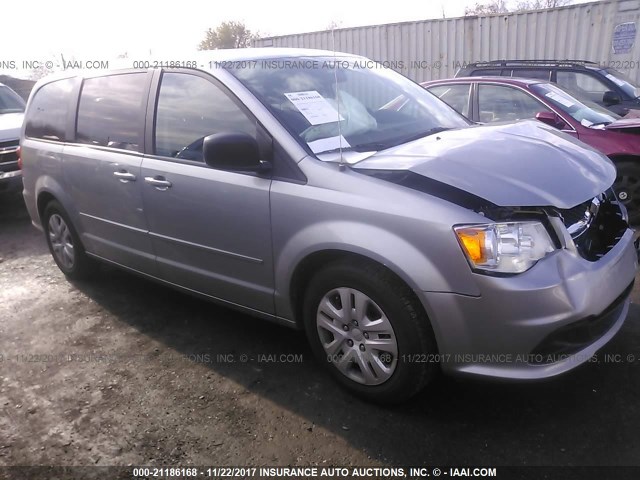 2C4RDGBG3HR834442 - 2017 DODGE GRAND CARAVAN SE GRAY photo 1