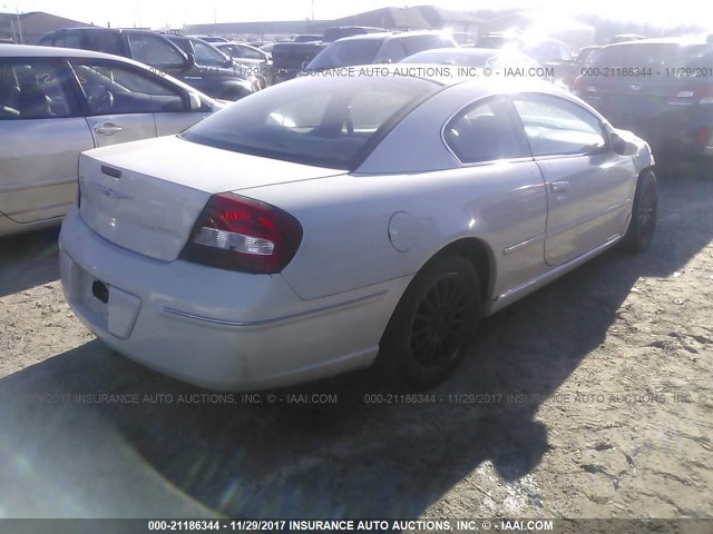 4C3AG52H65E041665 - 2005 CHRYSLER SEBRING LIMITED WHITE photo 4