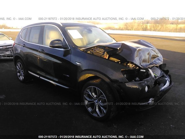 5UXWX9C59H0T12913 - 2017 BMW X3 XDRIVE28I BLACK photo 1