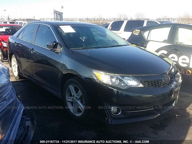 4T1BF1FK6CU184830 - 2012 TOYOTA CAMRY SE/LE/XLE Dark Blue photo 1