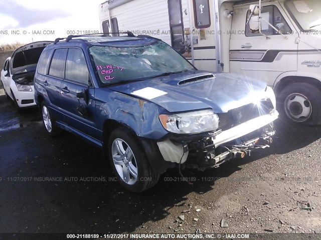 JF1SG69668G726744 - 2008 SUBARU FORESTER 2.5XT LIMITED BLUE photo 1