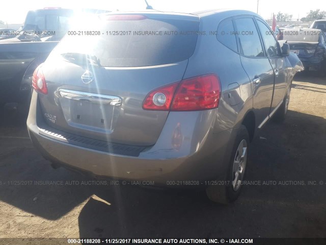 JN8AS5MT5FW669990 - 2015 NISSAN ROGUE SELECT S GRAY photo 4