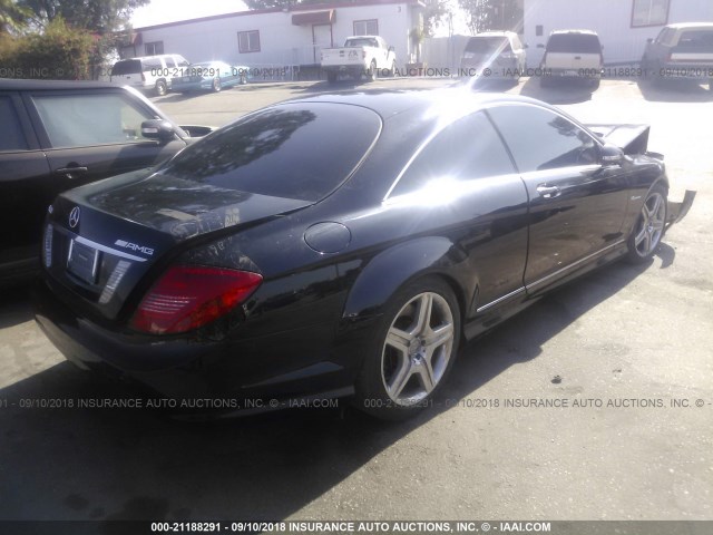 WDDEJ7EB3CA029633 - 2012 MERCEDES-BENZ CL 63 AMG BLACK photo 4