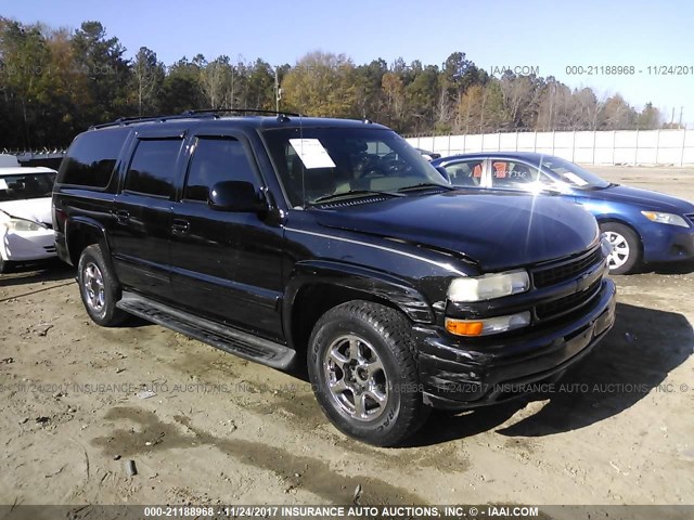 1GNEC16Z83J198454 - 2003 CHEVROLET SUBURBAN C1500 BLACK photo 1