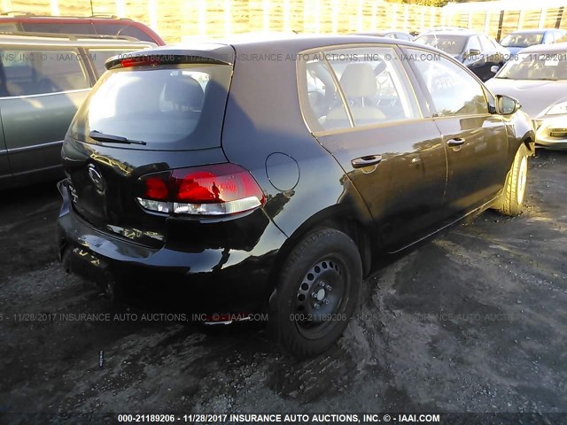 WVWDB7AJ7DW124359 - 2013 VOLKSWAGEN GOLF 黑色 照片 4