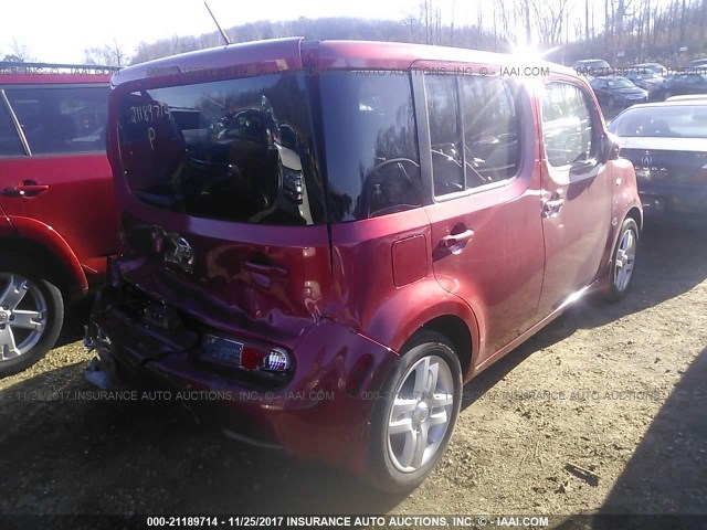 JN8AZ2KR9BT211978 - 2011 NISSAN CUBE S/SL/KROM RED photo 4