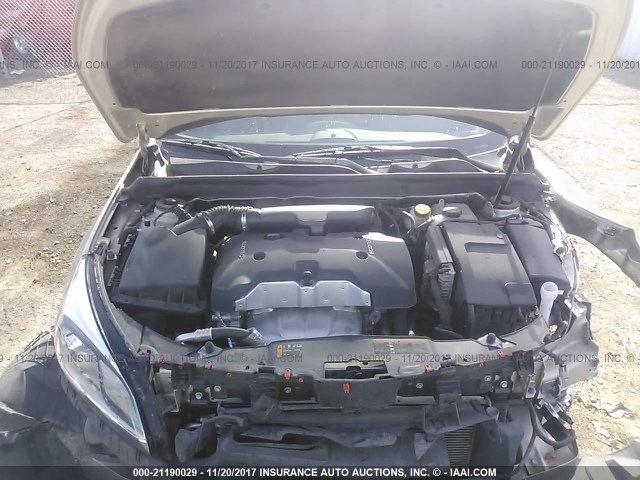 1G11B5SL0FF136324 - 2015 CHEVROLET MALIBU LS ვერცხლისფერი ფოტო 10
