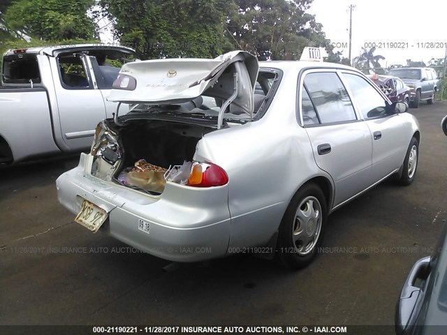 1NXBR12E9XZ155142 - 1999 TOYOTA COROLLA VE/CE/LE GRAY photo 4