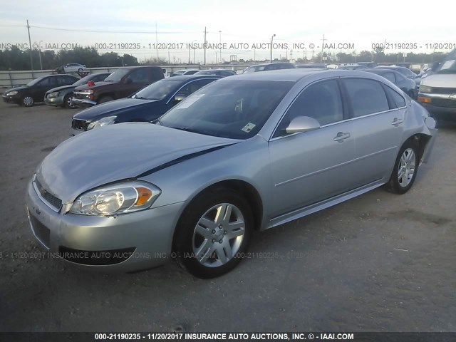 2G1WB5E38E1148938 - 2014 CHEVROLET IMPALA LIMITED LT SILVER photo 2