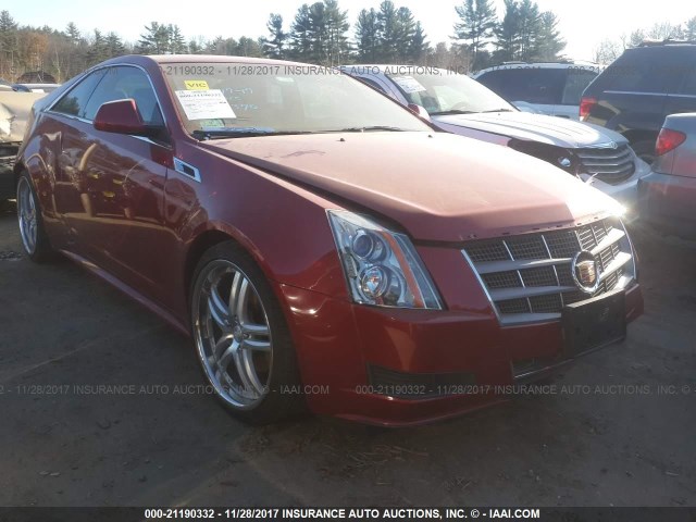 1G6DA1ED1B0128477 - 2011 CADILLAC CTS RED photo 1