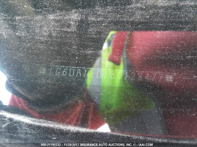 1G6DA1ED1B0128477 - 2011 CADILLAC CTS RED photo 9