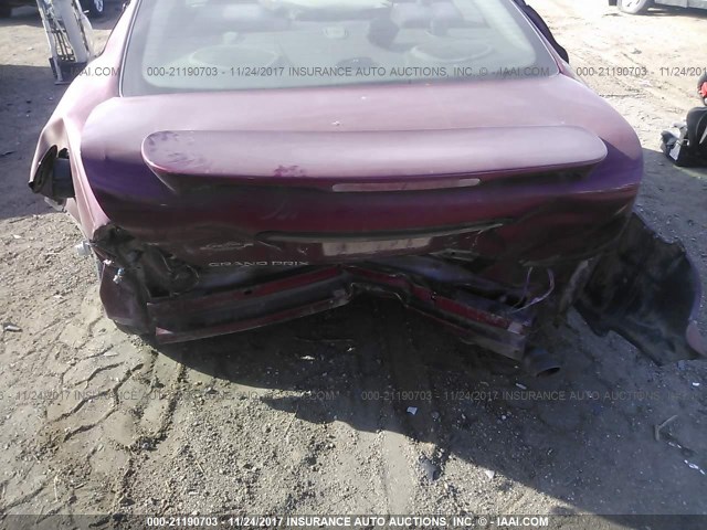 2G2WP522151175620 - 2005 PONTIAC GRAND PRIX RED photo 6