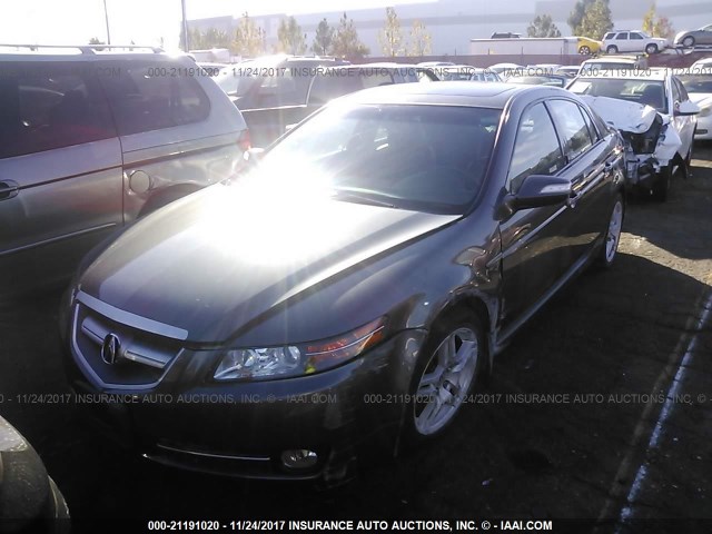 19UUA66228A033437 - 2008 ACURA TL GRAY photo 2