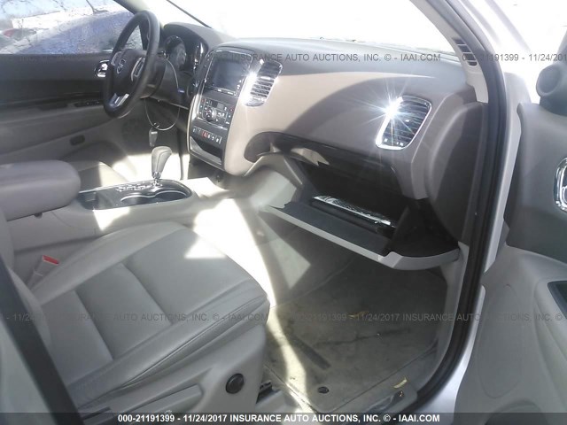 1C4RDJDG4DC614370 - 2013 DODGE DURANGO CREW SILVER photo 5