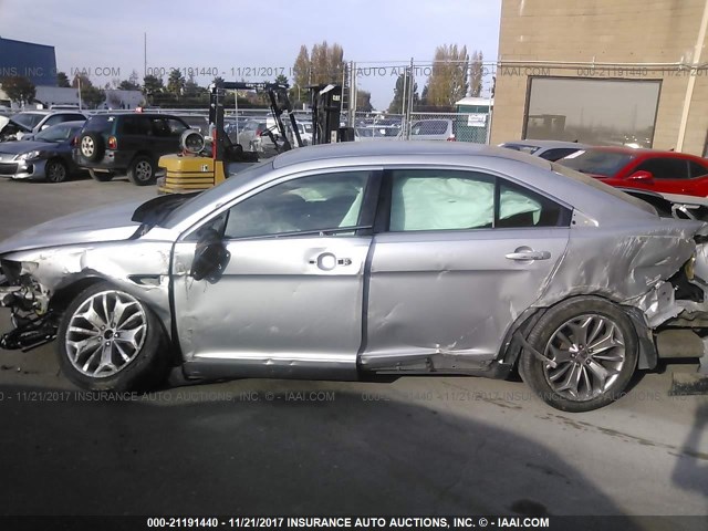 1FAHP2F81DG129410 - 2013 FORD TAURUS LIMITED SILVER photo 6