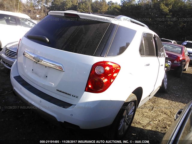 2CNFLFEY2A6246880 - 2010 CHEVROLET EQUINOX LTZ WHITE photo 4