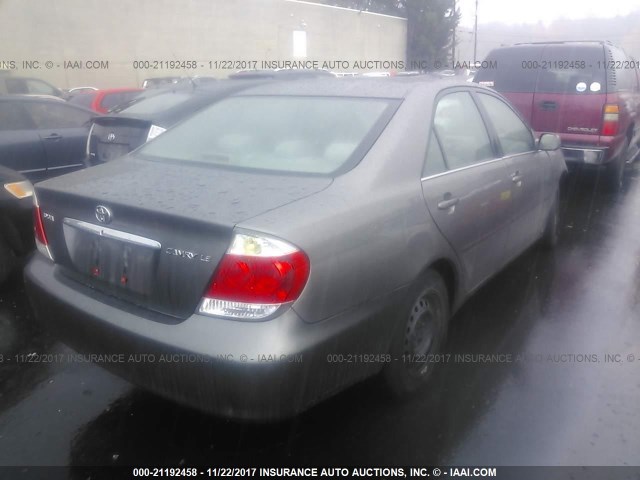4T1BE32K36U666664 - 2006 TOYOTA CAMRY LE/XLE/SE GRAY photo 4