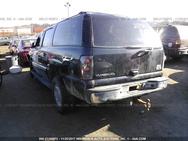 3GKFK16Z74G331213 - 2004 GMC YUKON XL K1500 BLACK photo 3