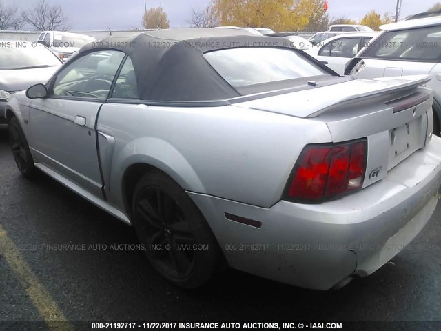 1FAFP45XXYF154393 - 2000 FORD MUSTANG GT SILVER photo 3